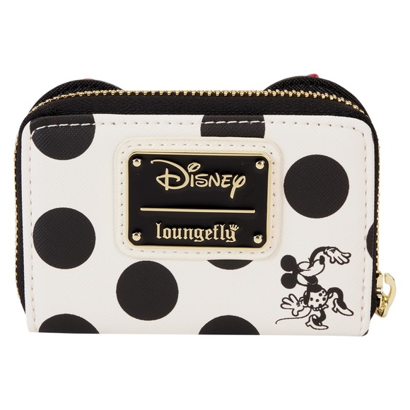 🆕 Loungefly x Disney Minnie Mouse Rocks the Dots Accordion Zip Around Wallet - Picture 8 of 10
